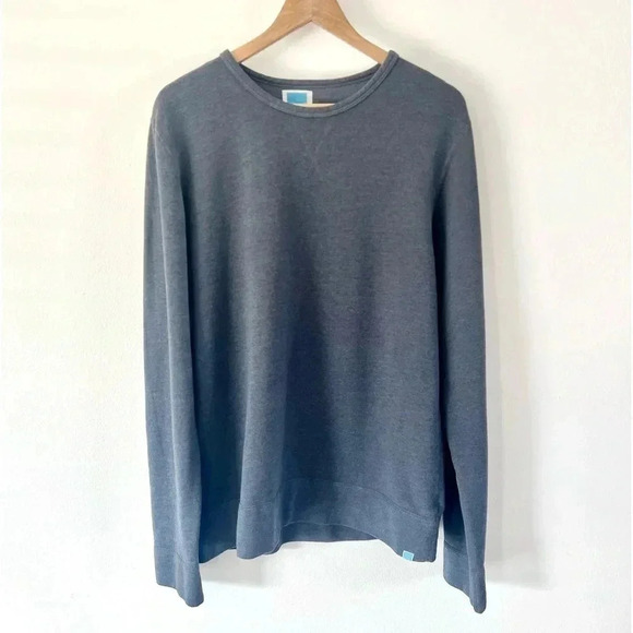 Jason Scott Dark Blue Crewneck Pullover Cotton Blend Sweatshirt Size XL - Picture 1 of 8